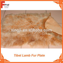 Two Tone Color Tibet Lamb Fur Plate